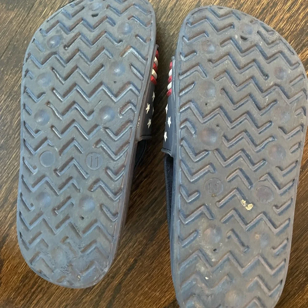 American Flag Slides with Back Strap
